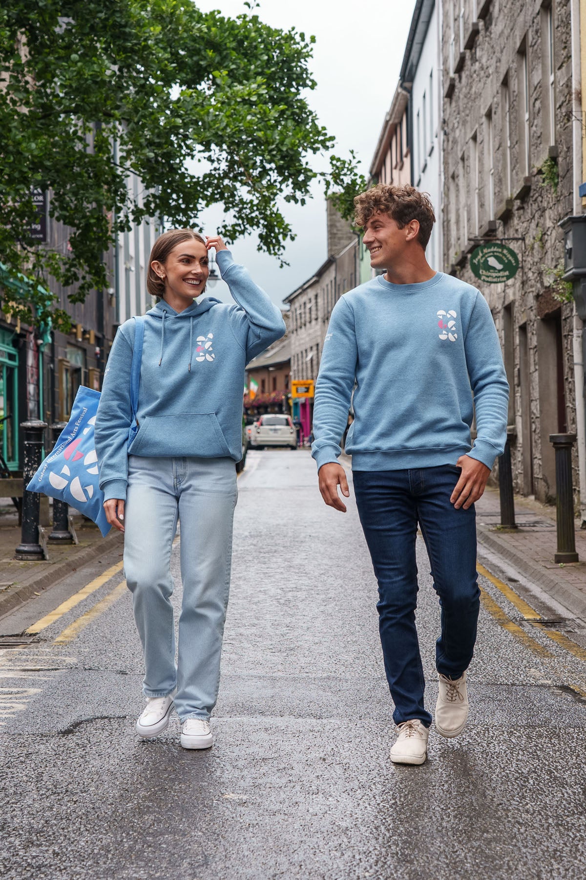 2025 Blue Heather Organic Hoodie (Unisex)