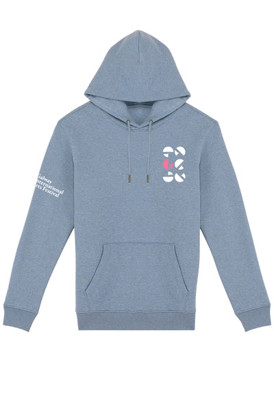 2025 Blue Heather Organic Hoodie (Unisex)