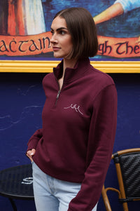 2025 Dark Cherry Qtr Zip (Unisex)