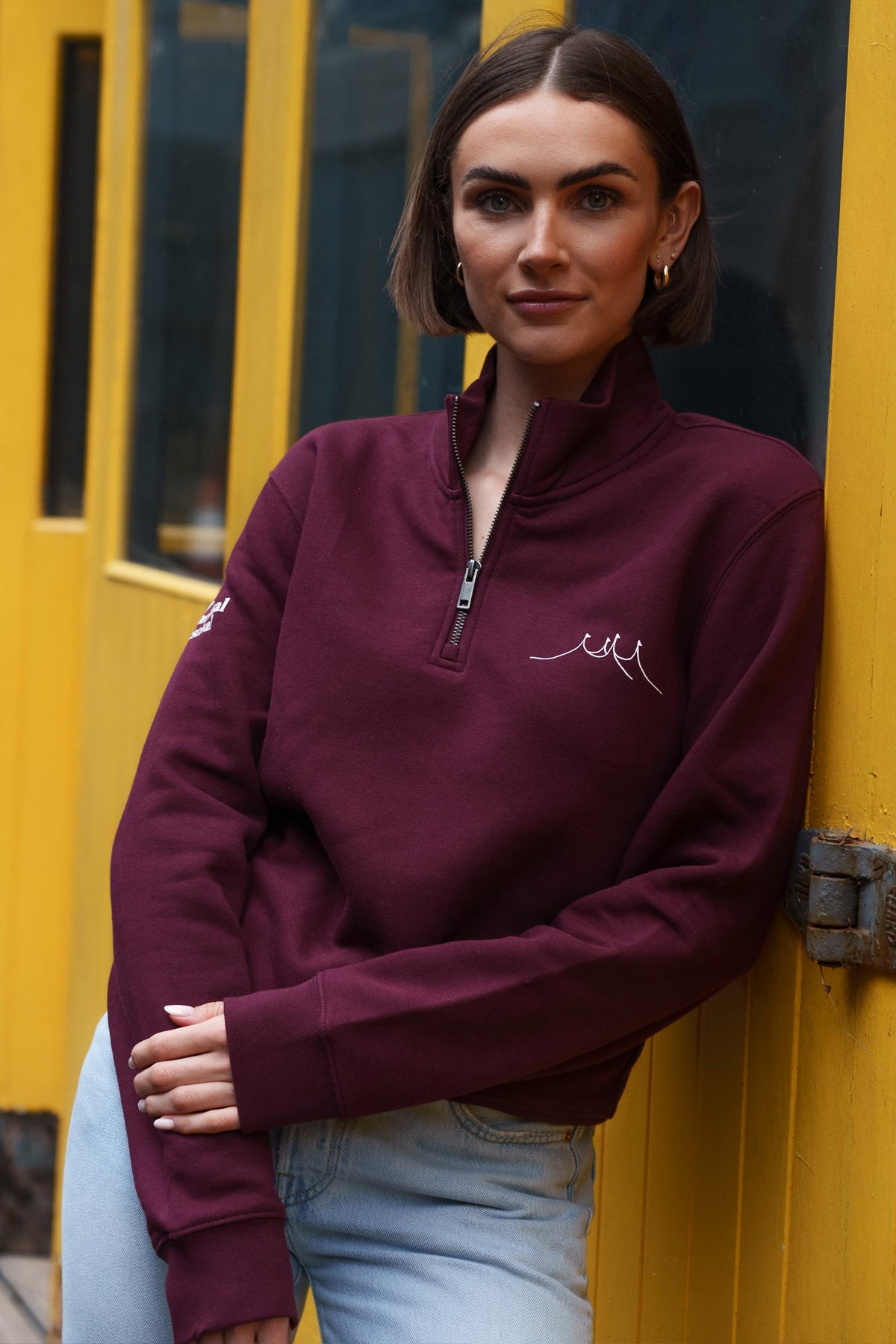 2025 Dark Cherry Qtr Zip (Unisex)