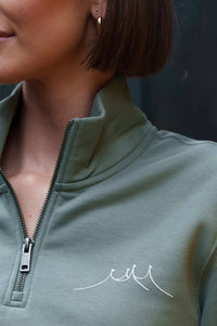 2025 Moss Green Qtr Zip (Unisex)