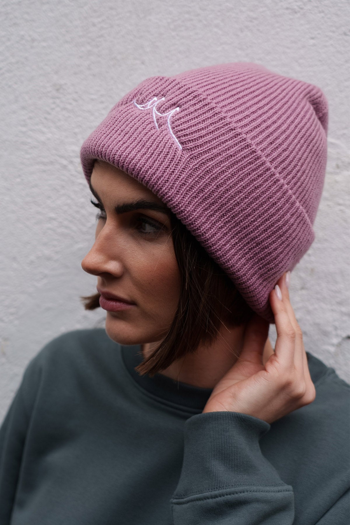 2025 Organic Beanie Dusty Purple