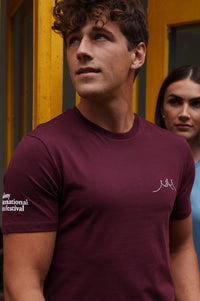 2025 Organic Dark Cherry Big Top Tee (Unisex)