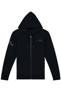 2025 Organic Full Zip Big Top Black Logo Hoodie (Unisex)