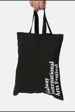 2023 Organic Black 'Big Top' Cotton Maxi Tote Bag