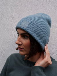 2026 Organic Beanie Dusty Blue