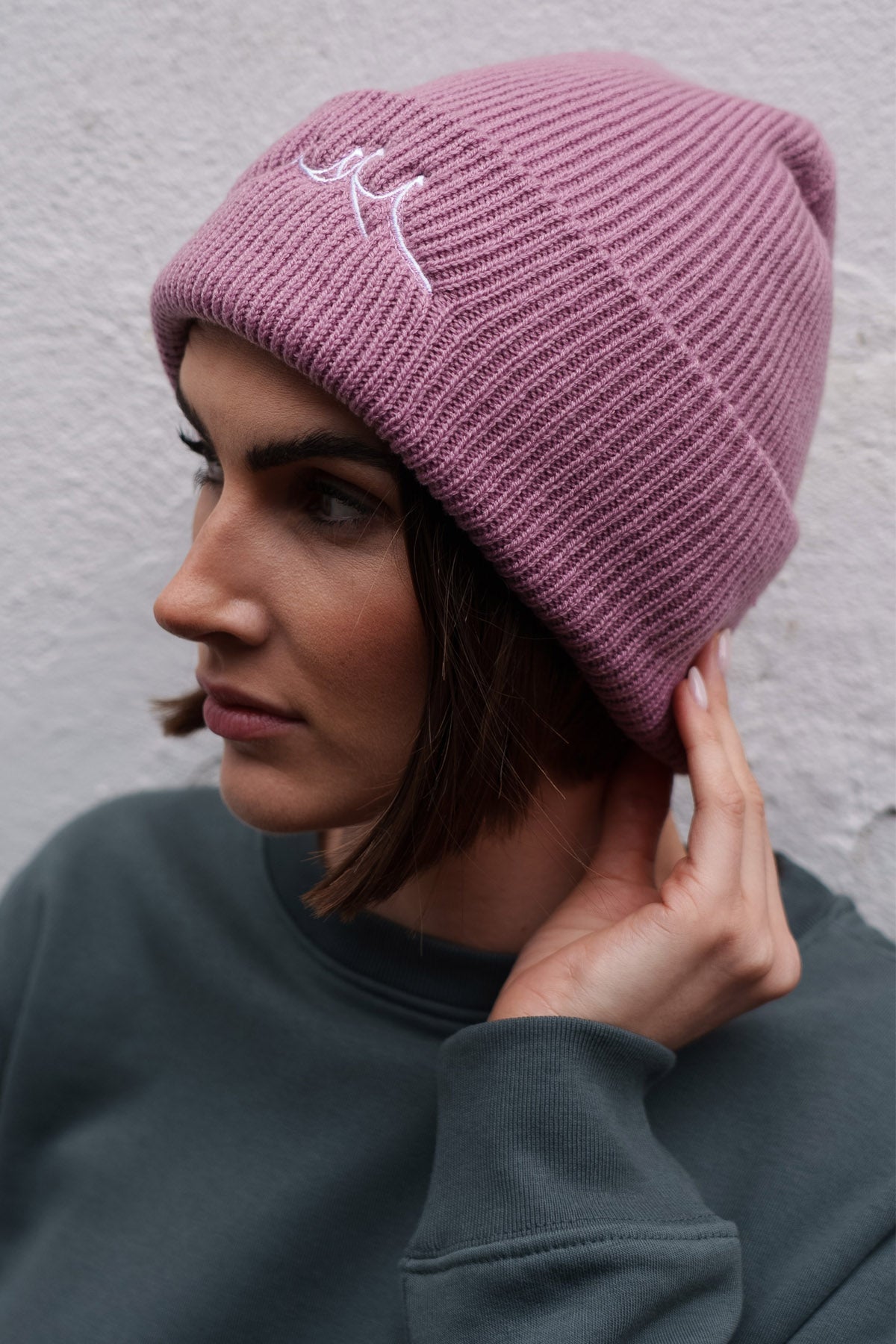 2025 Organic Beanie Dusty Purple