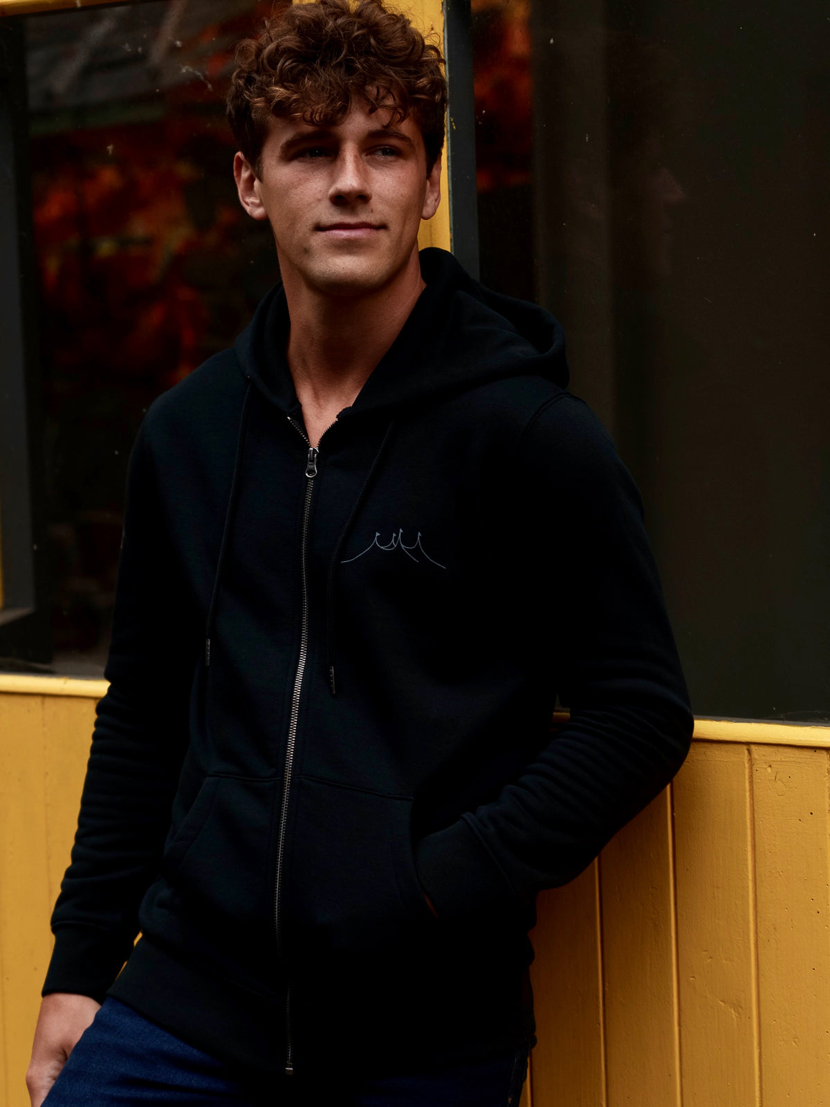 2026 Organic Full Zip Big Top Black Logo Hoodie (Unisex)