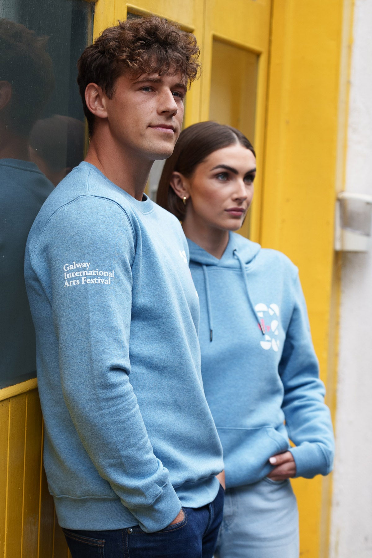 2025 Organic Blue Heather Multi G Sweater (Unisex)