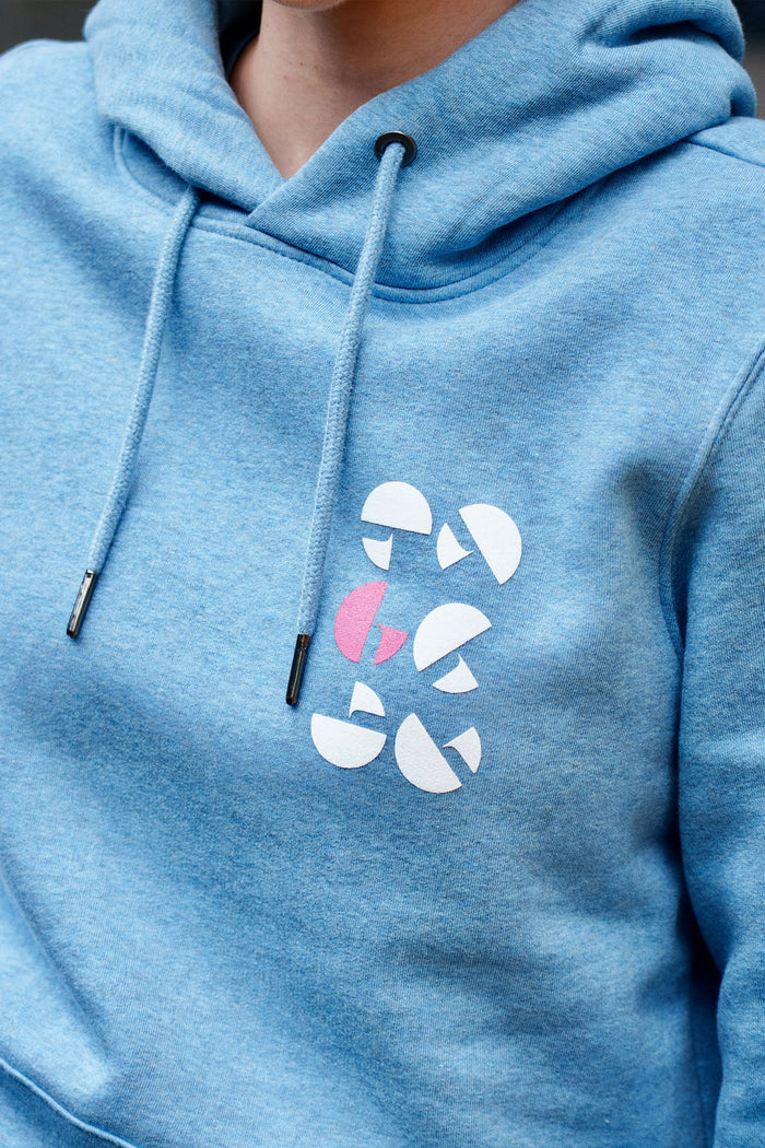 2025 Blue Heather Organic Hoodie (Unisex)