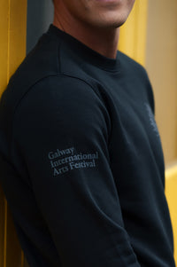 2025 Organic Black Deconstructed G Sweater (Unisex)