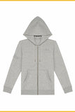 2024 Grey Heather Organic Full Zip Big Top Logo Hoodie (Unisex)