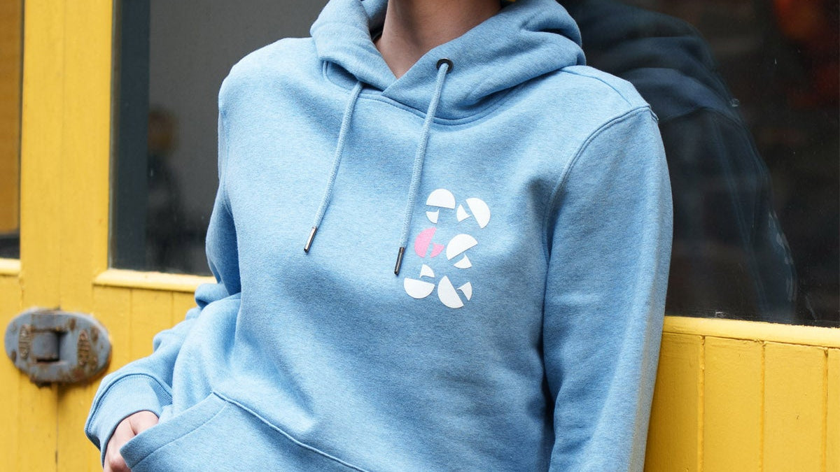 2025 Blue Heather Organic Hoodie (Unisex)