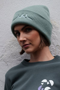 2025 Organic Beanie Dusty Green