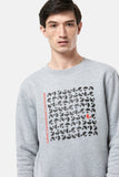 Square Print Sweater 